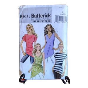 PATTERN UNCUT BUTTERICK#B5035 SEWING WOMENS SZ 4-6-8-10-12-14 TUNIC& SASH TOPS